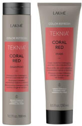 Lakmé Teknia Refresh Coral Red - Set sampon+masca pentru reimprospatarea culorii parului rosu (8429421442367)