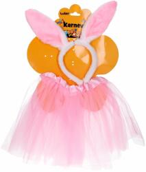 WIKY Set carnaval - iepuraș roz (WKW026065) Costum bal mascat copii