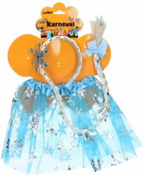 WIKY Set carnaval - albastru printesa (WKW026059) Costum bal mascat copii