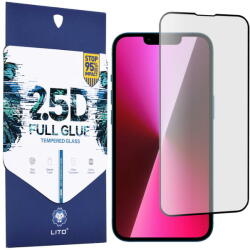 LITO Folie pentru iPhone 13 / 13 Pro / 14 - Lito 2.5D FullGlue Glass - Black (KF235895) - pcone