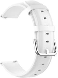 Techsuit Curea pentru Samsung Galaxy Watch 4/5/Active 2, Huawei Watch GT 3 (42mm)/GT 3 Pro (43mm) - Techsuit Watchband 20mm (W007) - White (KF239518) - pcone