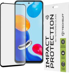 Techsuit Folie pentru Xiaomi Redmi Note 11 / Note 11S / Poco M4 Pro 4G - Techsuit 111D Full Cover / Full Glue Glass - Black (KF238524) - pcone