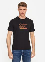 Calvin Klein Tricou Contrast Line Logo K10K111538 Negru Regular Fit