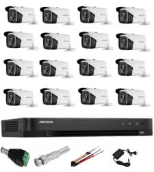 Hikvision Sistem supraveghere profesional Hikvision 16 camere 5MP Turbo HD IR 20m SafetyGuard Surveillance