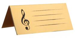 Santex Etichete de nume - Muzică, auriu 10 buc