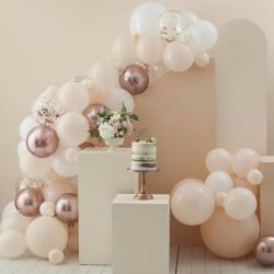 Ginger Ray Ghirlandă de baloane - alb, piersică și roz cu flori