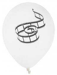 Santex Baloane din latex Hollywood - alb, 8 buc