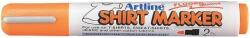 Artline T-Shirt marker ARTLINE, corp plastic, varf rotund 2.0mm, portocaliu fluorescent (EKT-2-FOG)
