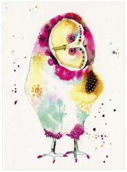 Santoro Felicitare Eclectic Watercolour Barn Owl (ES343)