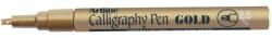 Artline Marker ARTLINE Calligraphy, corp metalic, varf tesit din fetru 2.5mm, auriu (EK-993-GD)