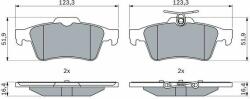 Bosch set placute frana, frana disc BOSCH 0 986 424 999 - automobilus