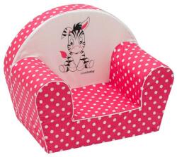 New Baby - Gyermek fotel Zebra sötét rózsaszín