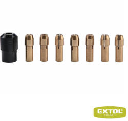 Extol Craft 404191 befogó patron készlet egyenes csiszolóhoz, Ø 1-3.2 mm, 8 darabos (404191)