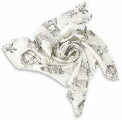 Mintás textil pelenka 1db-os 70X80 cm - Happy Zoo bézs - babastar