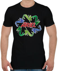 printfashion ariel márkaparódia - Férfi póló - Fekete (13593144)