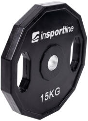 inSPORTline Gumírozott súlyzótárcsa inSPORTline Ruberton 15 kg 30 mm (15892) - s1sport Súlytárcsa