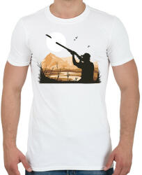 printfashion Lövészet - Férfi póló - Fehér (13589345)