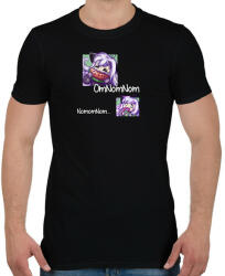 printfashion Omnomnom - Férfi póló - Fekete (13552218)