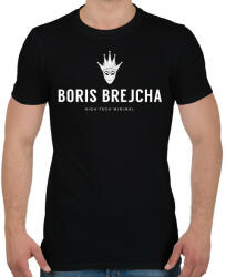 printfashion Boris Brejcha - high-tech minimal - Férfi póló - Fekete (13606226)