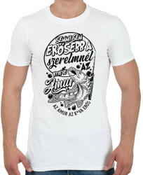 printfashion Az amur a legerősebb fehérre - Férfi póló - Fehér (13612569)