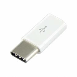 Sbox USB 2.0-TYPE C F/M adapter, fehér