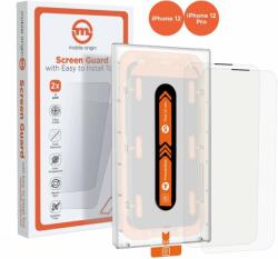 Mobile Origin Screen Guard iPhone 12 Pro / 12 s üvegfólia + applikátor - 2 pack (SGA-i12Pro-2pk)