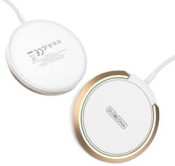 DUZZONA - Wireless Charger (W1) - with Magnetic Attach on iPhone and Desk Stand, 15W - White (KF2313410) - vexio