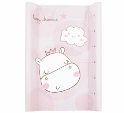 KikkaBoo pelenkázólap - merev 2 oldalú 50x70cm Happy dreams pink - babamarket