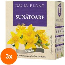 DACIA PLANT Set 3 x Ceai de Sunatoare, 50 g, Dacia Plant
