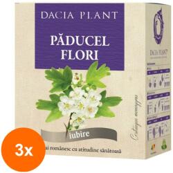DACIA PLANT Set 3 x Ceai de Paducel Flori, 50 g, Dacia Plant