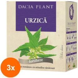 DACIA PLANT Set 3 x Ceai de Urzica, 50 g, Dacia Plant