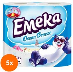 Emeka Set 5 x 4 Role Hartie Igienica Emeka Ocean Breeze (ROC-5xFIMEMHI013)