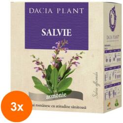 DACIA PLANT Set 3 x Ceai de Salvie, 50 g, Dacia Plant