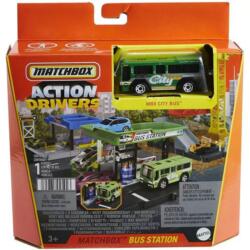 Mattel Matchbox: Buszpályaudvar városi busszal - Mattel (HJT89/HDL08)
