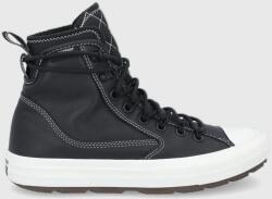 Converse teniși de piele culoarea negru 168863C. BLACK-BLACK 9BY8-OBU04D_99X (168863C.BLACK)