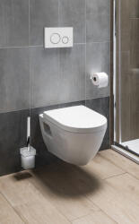 SAPHO Nera falsík alatti WC szett fehér öblítőperemes WC csészével, fehér/króm nyomólappal NS952-SET5 (NS952-SET5)