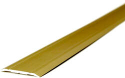 AVProfil AV Burkolatváltó profil lecsavarozható Matt arany lapos bordás 40 mm 2700 mm szintkülönbség csavarral rögzíthető barna