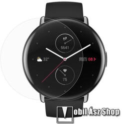 TPU okosóra képernyővédő fólia - CLEAR - 1db, törlőkendővel - A TELJES ELŐLAPOT VÉDI! - Xiaomi Amazfit Zepp E Circle