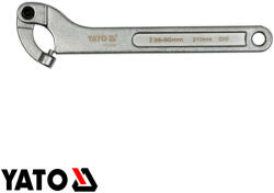 TOYA YT-01676 állítható csapos körmös kulcs CrV, 35-50 mm (L=210 mm) (YT-01676)