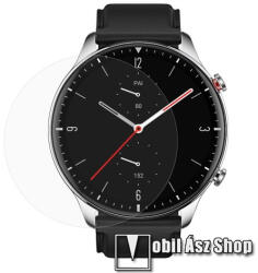 TPU okosóra képernyővédő fólia - CLEAR - 1db, törlőkendővel - A TELJES ELŐLAPOT VÉDI! - Xiaomi Amazfit GTR 2 New Version