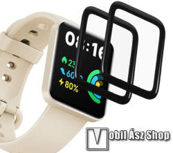 Xiaomi Redmi Watch 2 Lite, Okosóra flexibilis üvegfólia, Full cover, 2db, Fekete