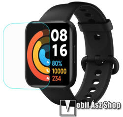TPU okosóra képernyővédő fólia - CLEAR - 1db, törlőkendővel - A TELJES ELŐLAPOT VÉDI! - Xiaomi Redmi Watch / Redmi Watch 2 / Mi Watch Lite / Poco Watch