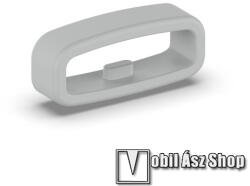 Okosóra szíj bújtató - 1db, szilikon, 20mm széles szíjakhoz, csúszásmentes, a feltüntetett méret a bujtató belső szélességét jelöli! - SZÜRKE