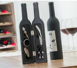  Set de accesorii pentru vin in cutie sub forma de vin (BG-V0100451) Suport sticla vin