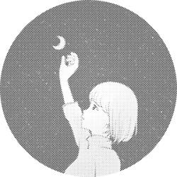  PontPöttyöző - Hold érintése Méret: 50x50cm, Keretezés: Kerek keret, Szín: Kék