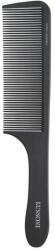 Lussoni Pieptene din Carbon pentru Coafura si Tuns cu Maner Clasic - Carbon Antistatic Styling and Cutting Handle Comb No. 406 - Lussoni