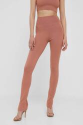 Calvin Klein legging narancssárga, női, sima - narancssárga S