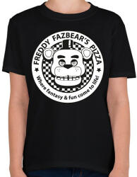 printfashion Freddy Fazbear's Pizza - Gyerek póló - Fekete (13638482)