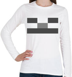 printfashion Minecraft csontváz - Női hosszú ujjú póló - Fehér (13636252)