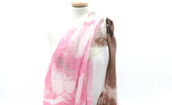 Butterfly Fashion Butterfly nagy virágmintás rózsaszín női sál (BU10-B01-PNK_12B)
